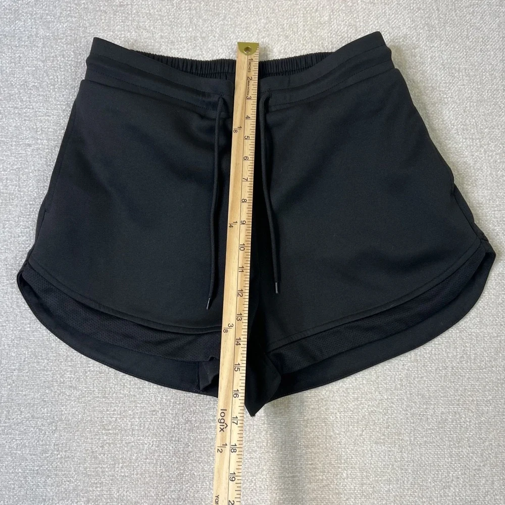 Halara Black Athletic Shorts Drawstring Stretch Running Activewear Womens Size L
